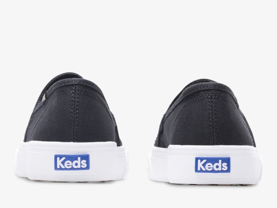 Keds Dames Dubbeldekker Wave Canvas Zwart