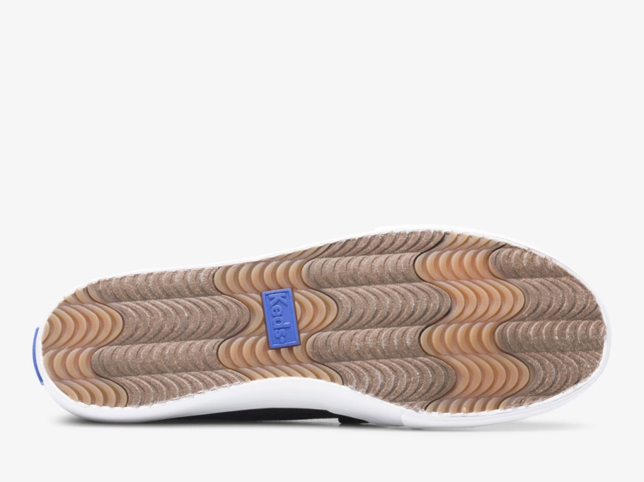 Keds Dames Dubbeldekker Wave Canvas Zwart