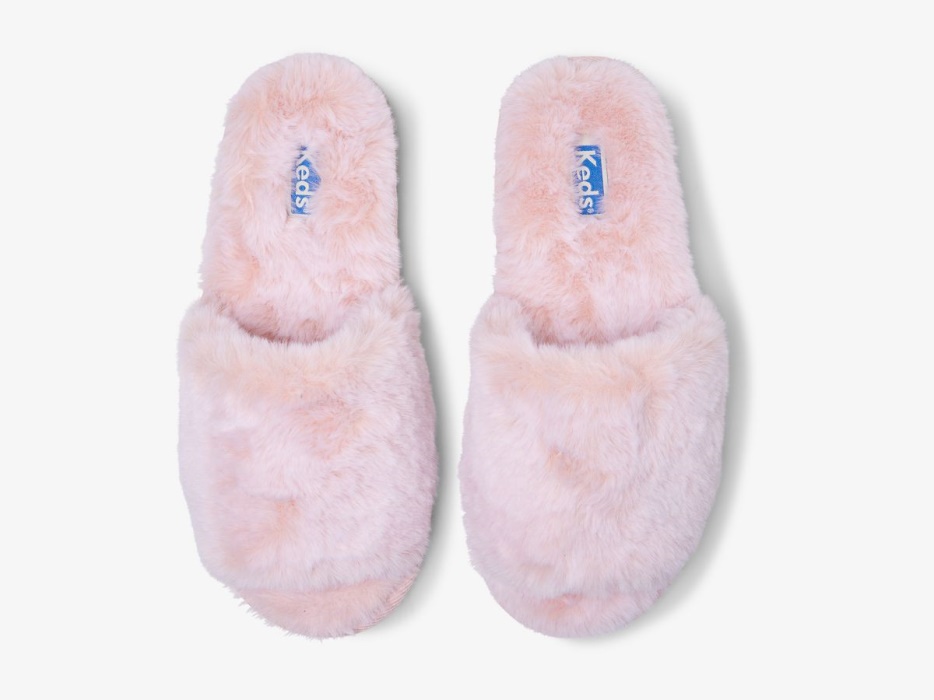 Keds Fuzzy Slipper Voor Dames Blush