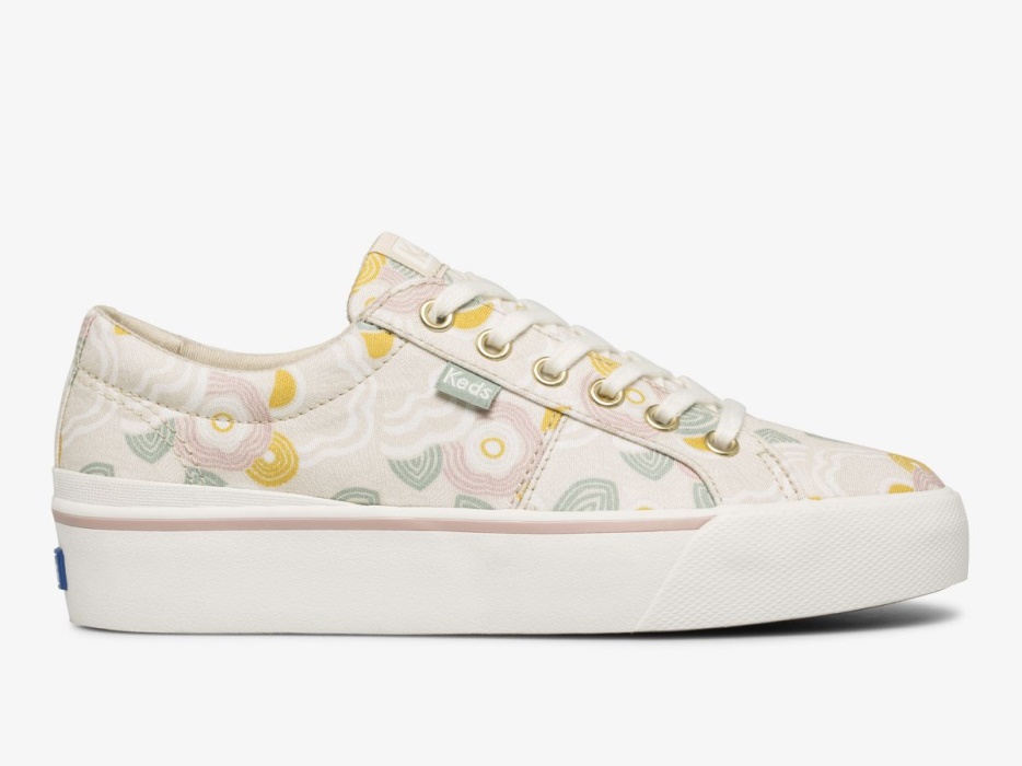 Keds Jump Kick Duo Voor Dames Feat. Biologisch Katoen Ripple Latte Multi