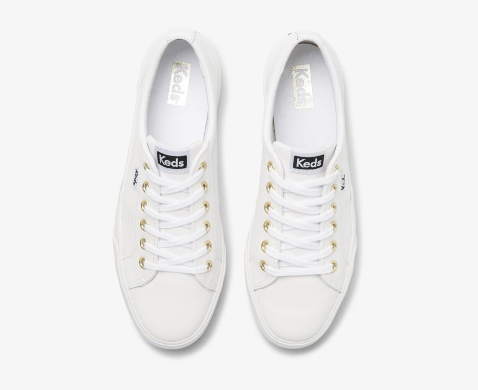 Keds Dames Jump Kick Duo Leer Wit