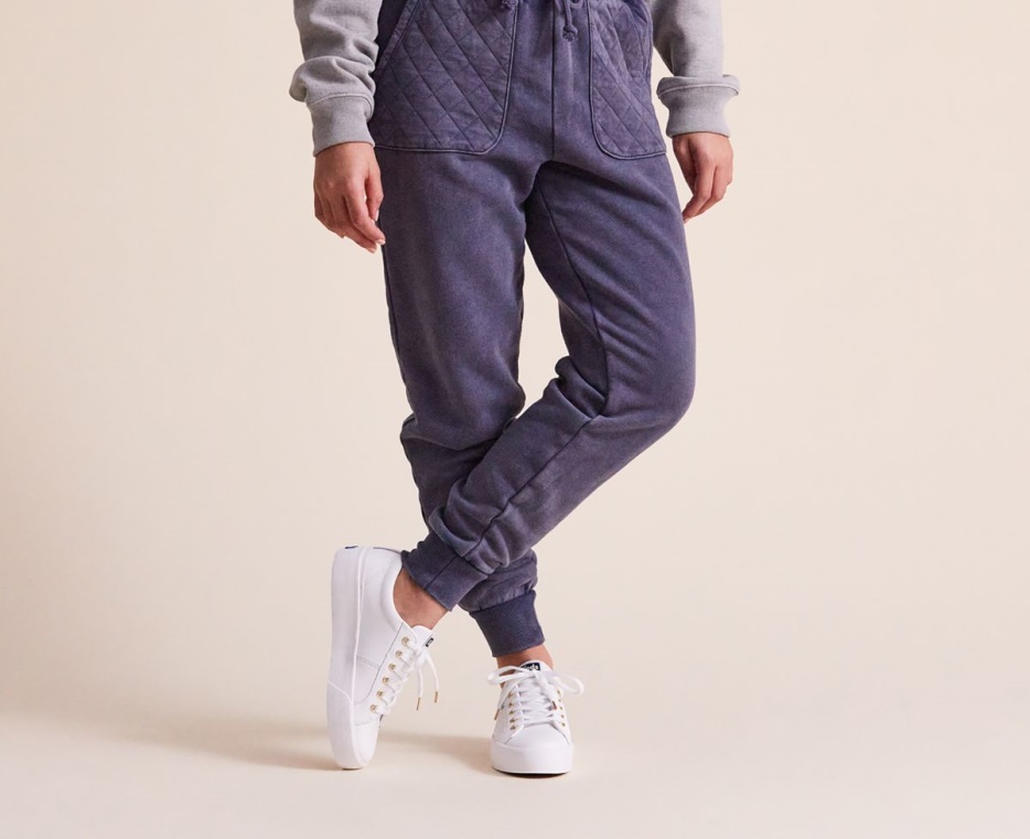 Keds Dames Jump Kick Duo Leer Wit