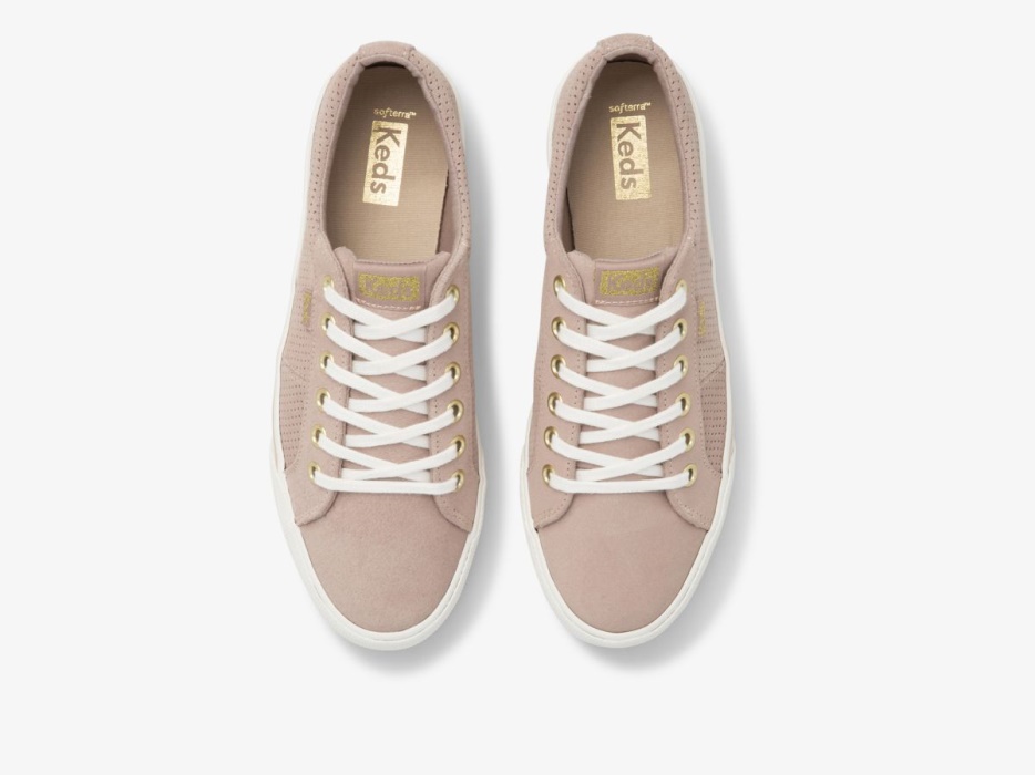 Keds Jump Kick Duo Voor Dames Perf Suede Mauve