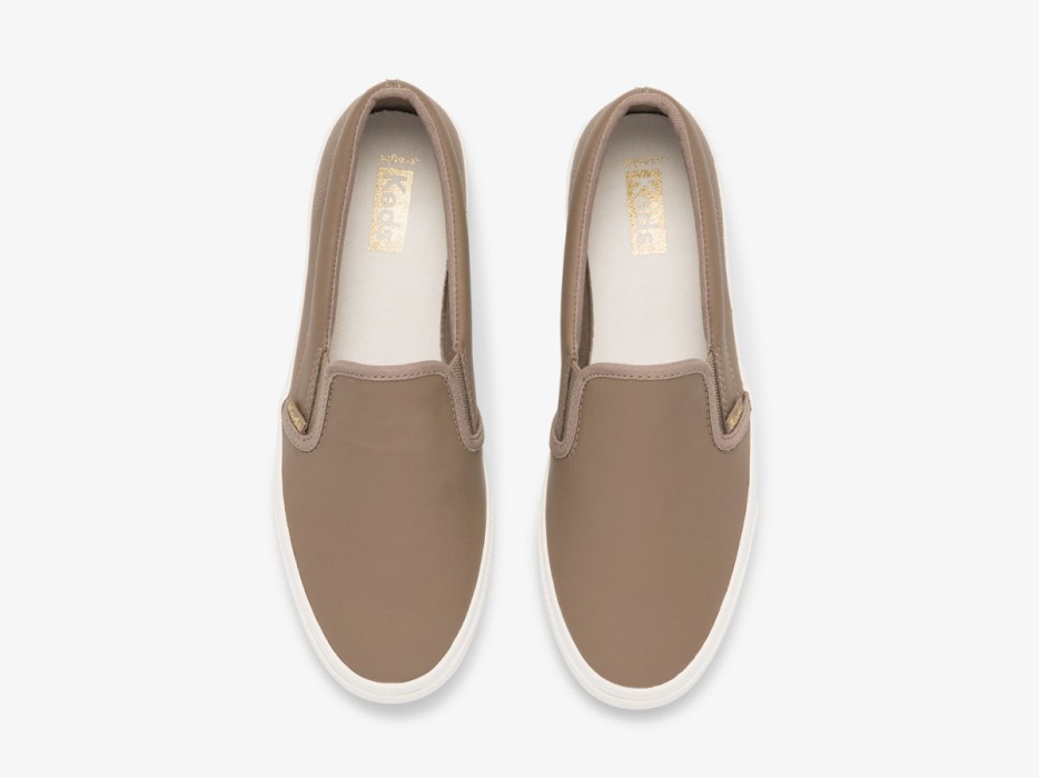 Keds Dames Jump Kick Slip Leer Walnoot