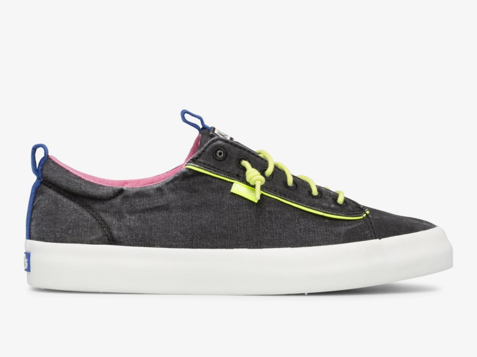 Keds Kickback Canvas Pop Voor Dames Wasbaar Zwart