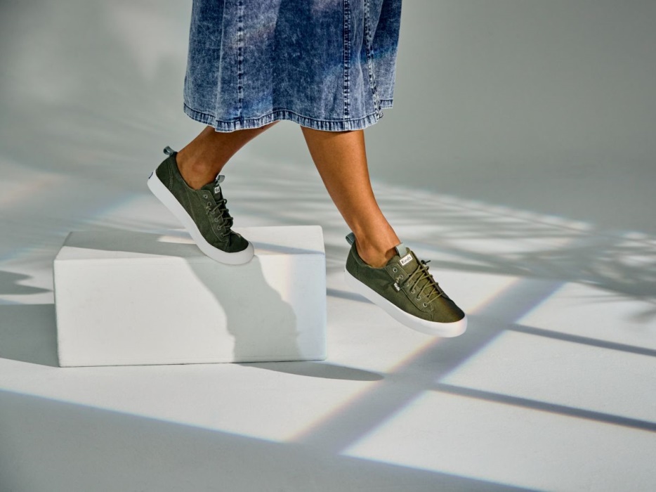 Keds Wasbare Terugslag Voor Dames Feat. Biologisch Katoen Olijf