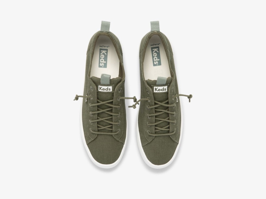 Keds Wasbare Terugslag Voor Dames Feat. Biologisch Katoen Olijf