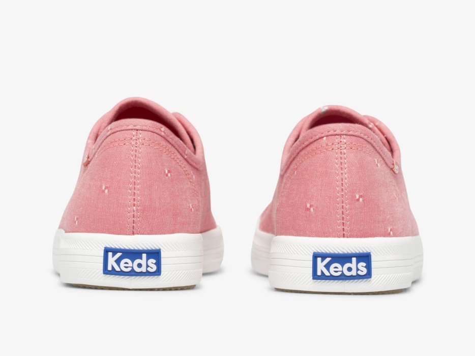 Keds Kickstart Dames Dobby Jacquard Rood