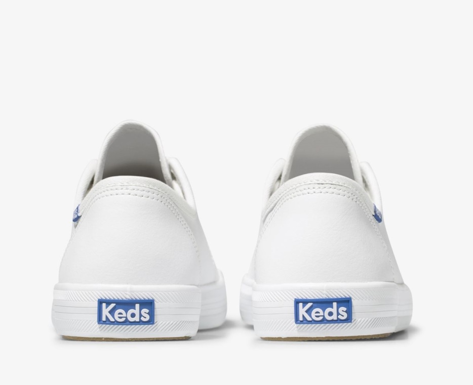 Keds Dames Kickstart Leer Wit/blauw