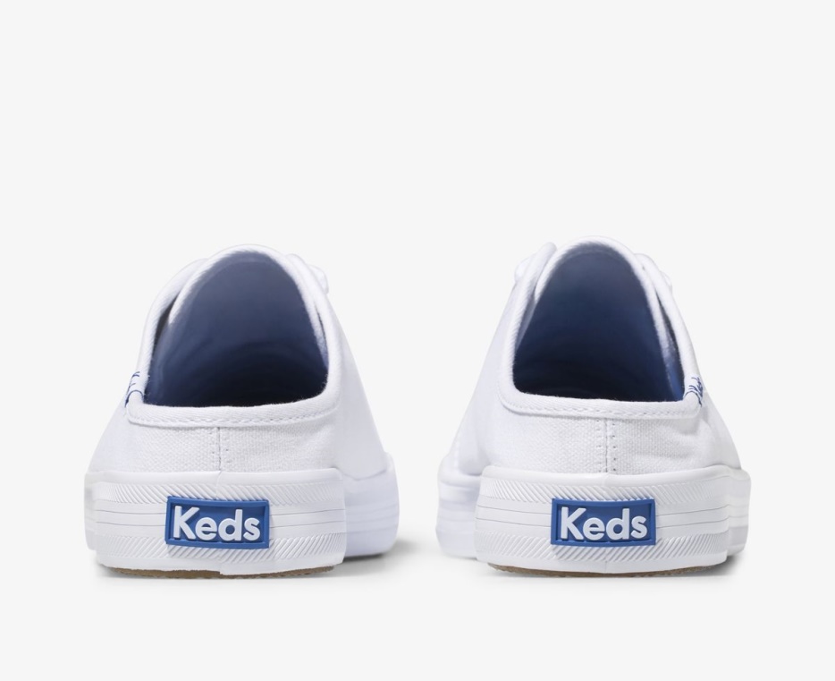 Keds Dames Kickstart Mule Canvas Wit