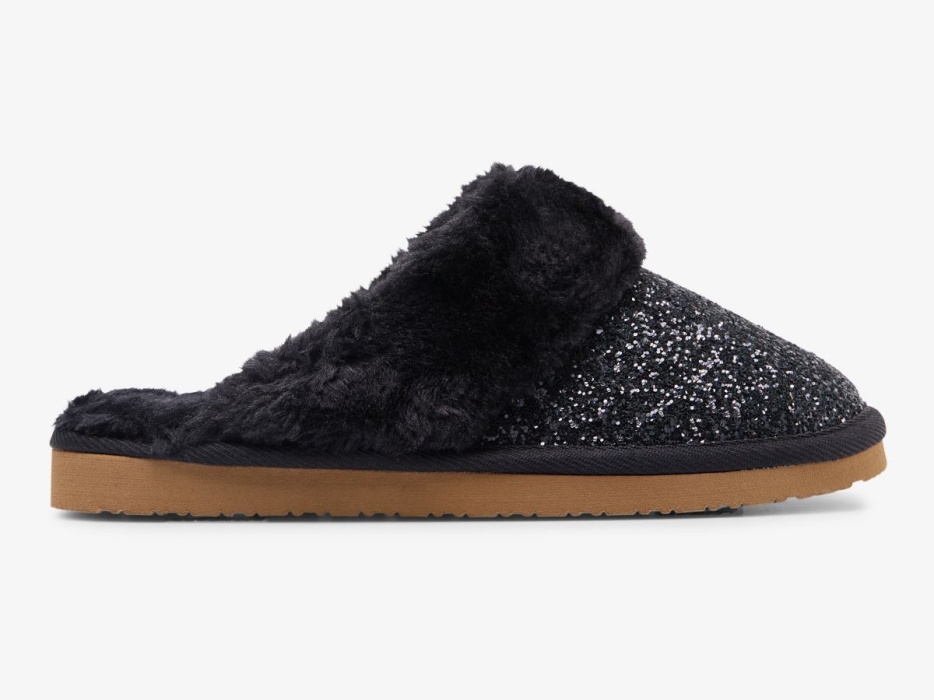 Keds Dames Mule Pantoffel Glitter Zwart