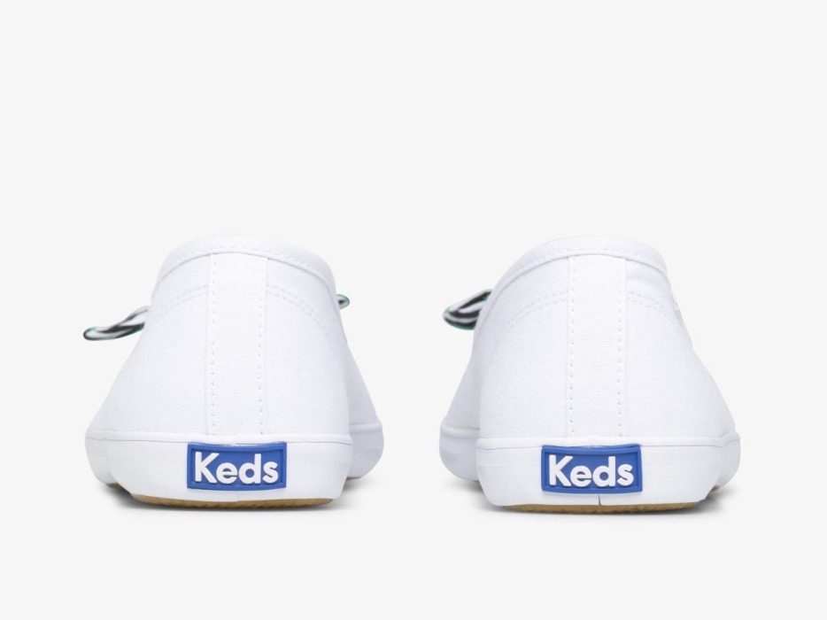Keds Badstof Canvas Voor Dames Wit Multi