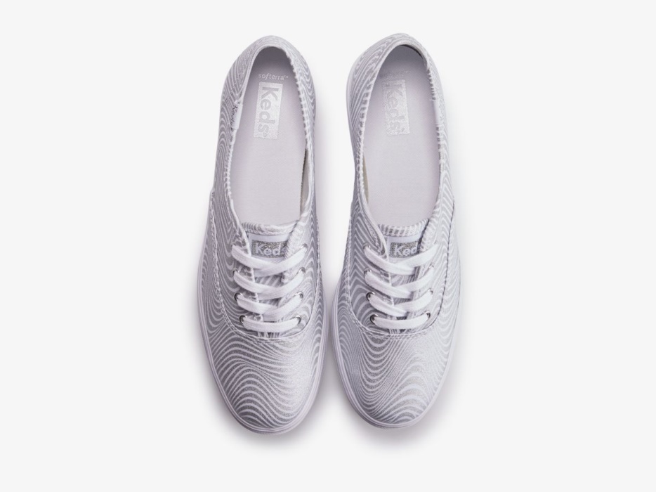 Keds Dames Triple Cvo Metallic Wit Zilver