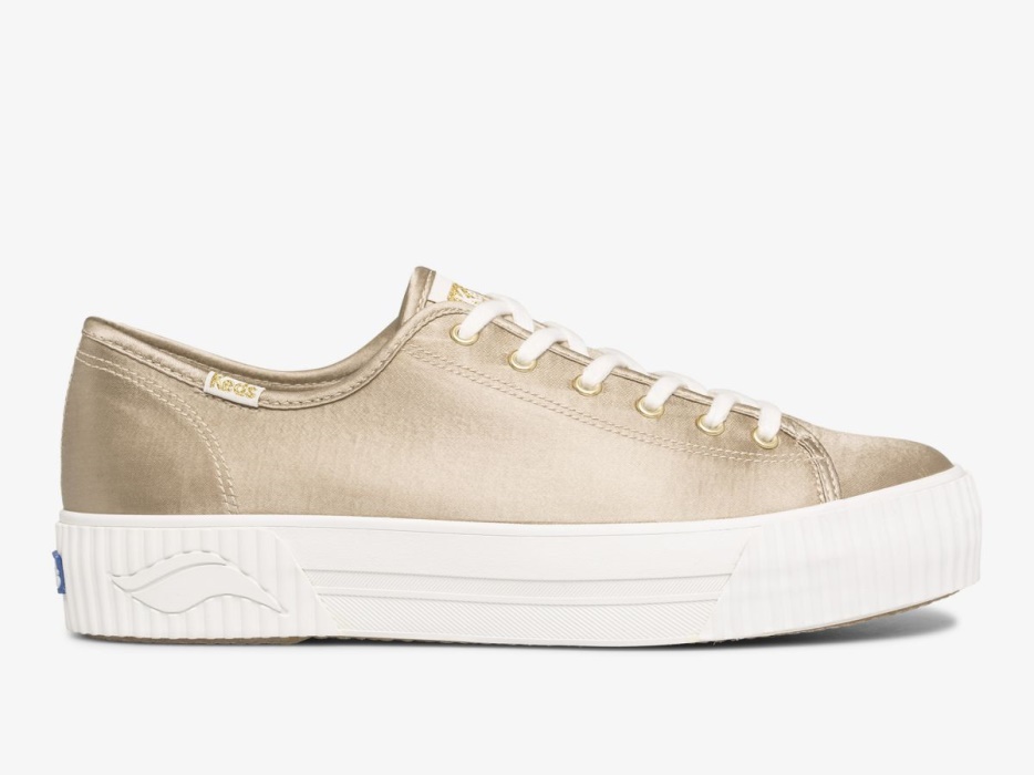 Keds Triple Kick Amp Satijn Champagne Voor Dames