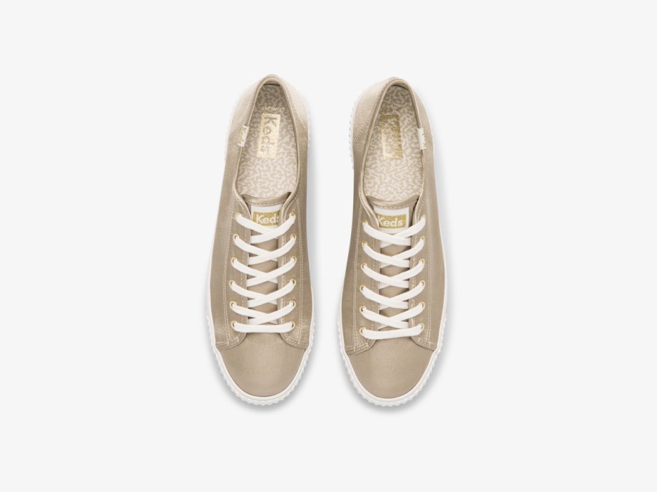 Keds Triple Kick Amp Satijn Champagne Voor Dames