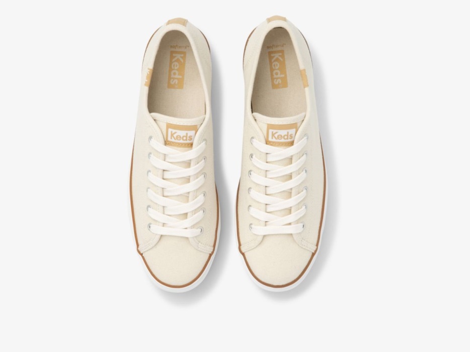 Keds Triple Up Canvas Crème Voor Dames