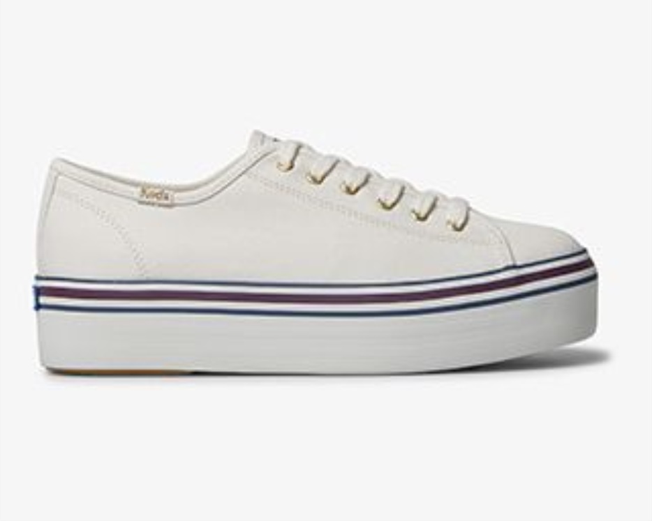 Keds Triple Up Varsity Dames Wit Blauw