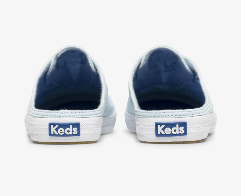 Keds Wasbare Moxie Mule Voor Dames Feat. Biologisch Katoen Lichtblauw