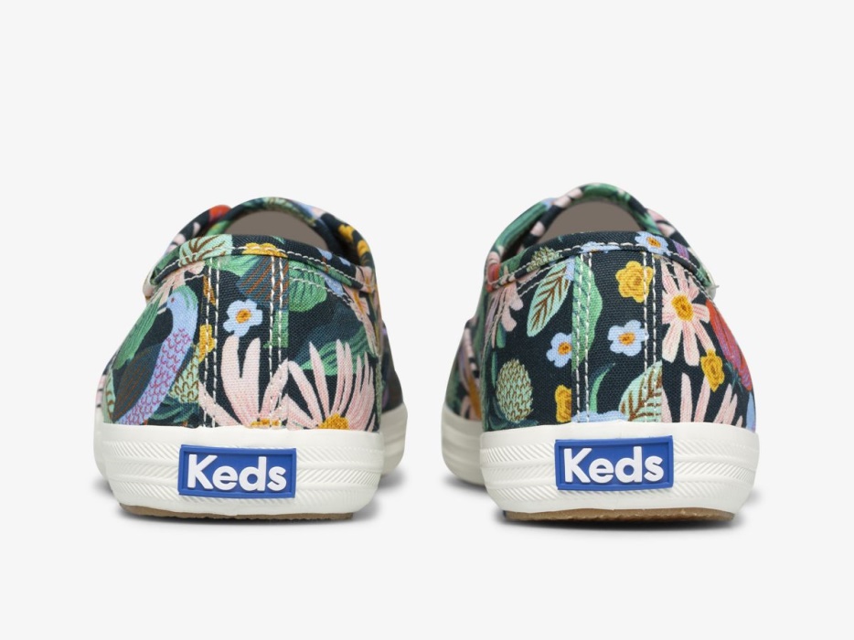Keds Dames X Rifle Paper Co. Kampioen Duiventil Marine Multi