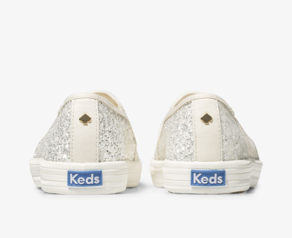 Keds Dames X Kate Spade New York Dubbeldekker Glitter Crème