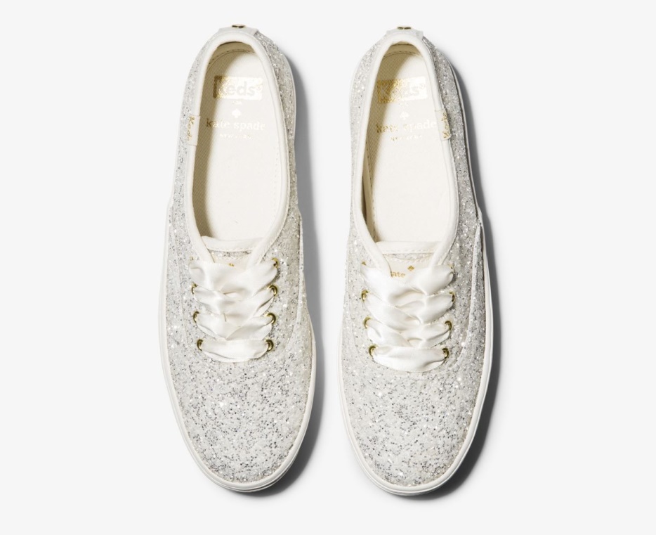 Keds Dames X Kate Spade New York Triple Glitter Cream
