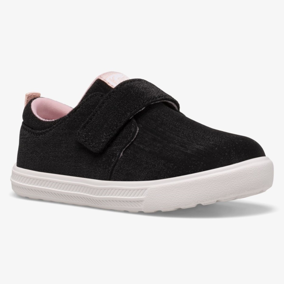 Finlee Flex Zwarte Keds Voor Kleine Kinderen