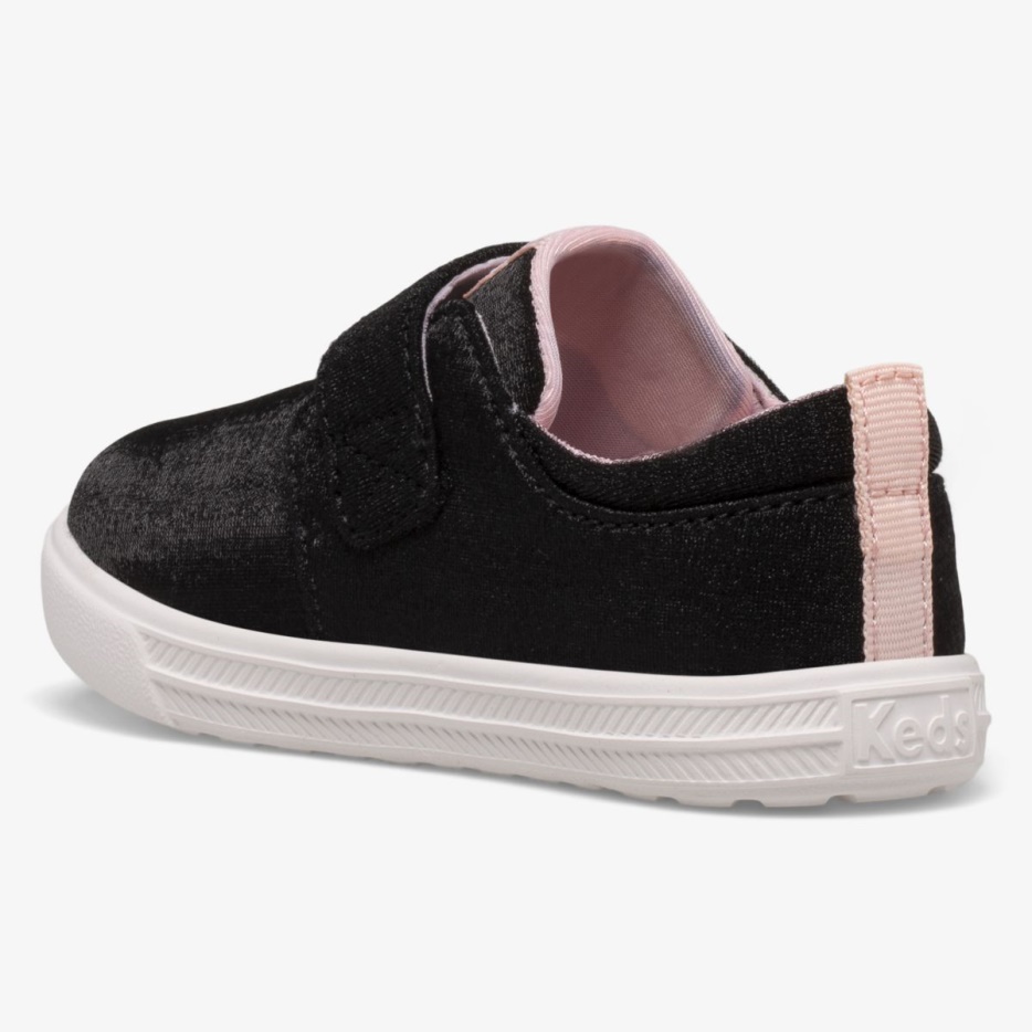 Finlee Flex Zwarte Keds Voor Kleine Kinderen