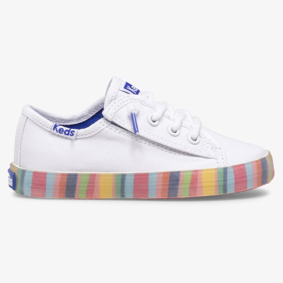 Kickstart Seizoensgebonden Jr Keds Voor Kleine Kinderen Wit/multi