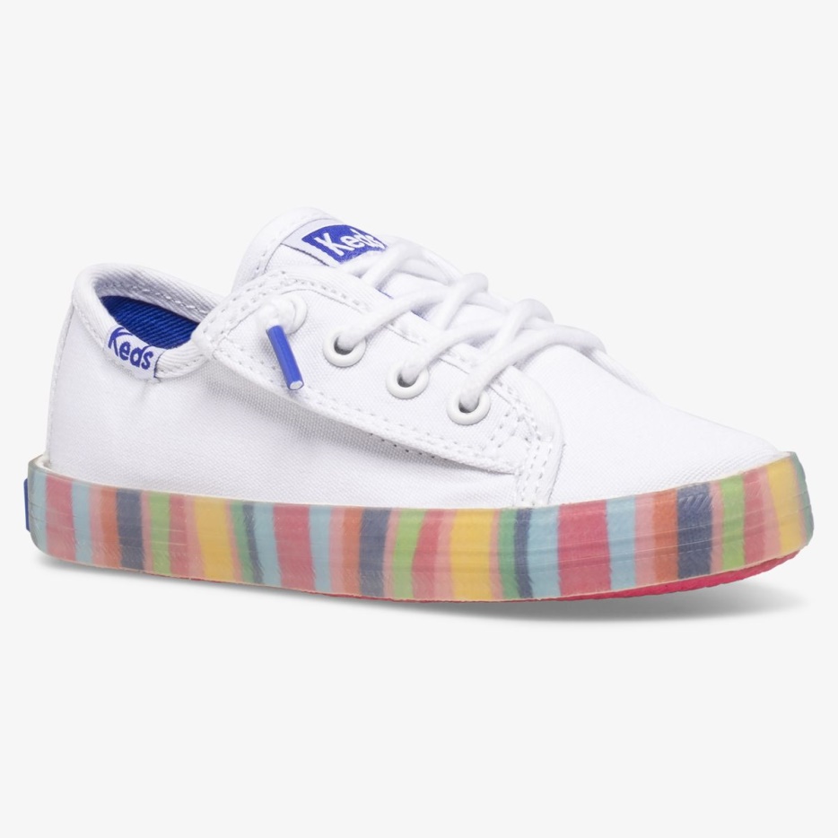 Kickstart Seizoensgebonden Jr Keds Voor Kleine Kinderen Wit/multi