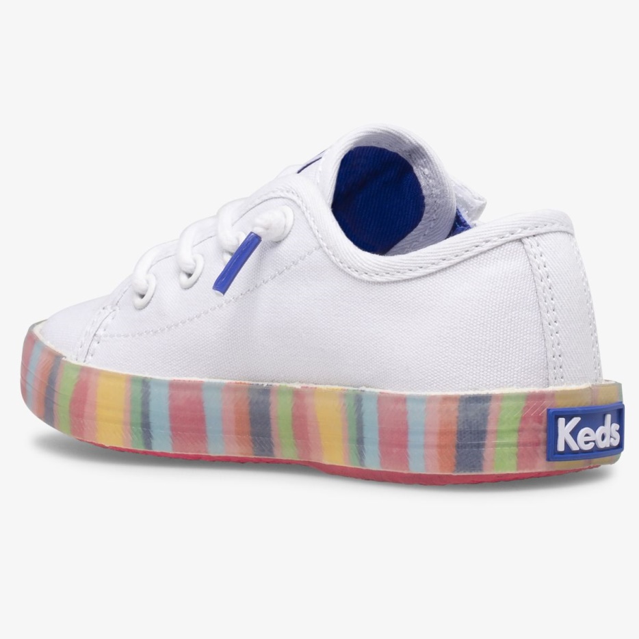 Kickstart Seizoensgebonden Jr Keds Voor Kleine Kinderen Wit/multi