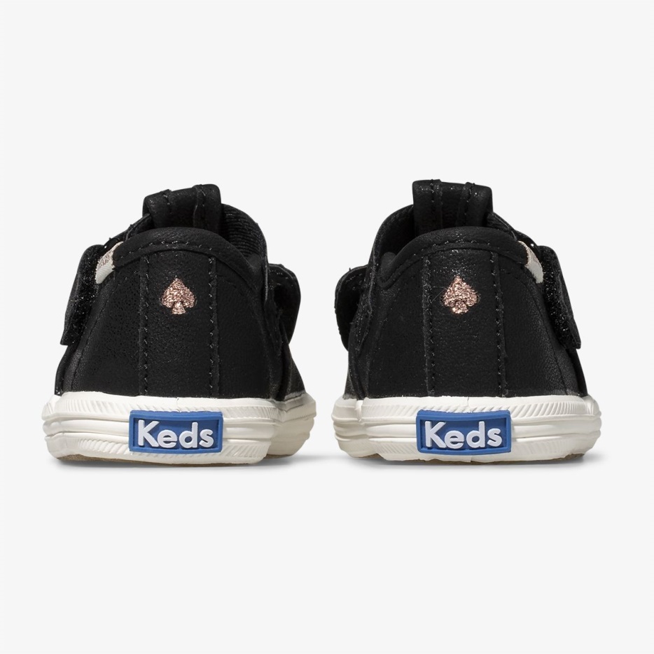 Little Kid's X Kate Spade New York Champion T-strap Francois Keds Zwart