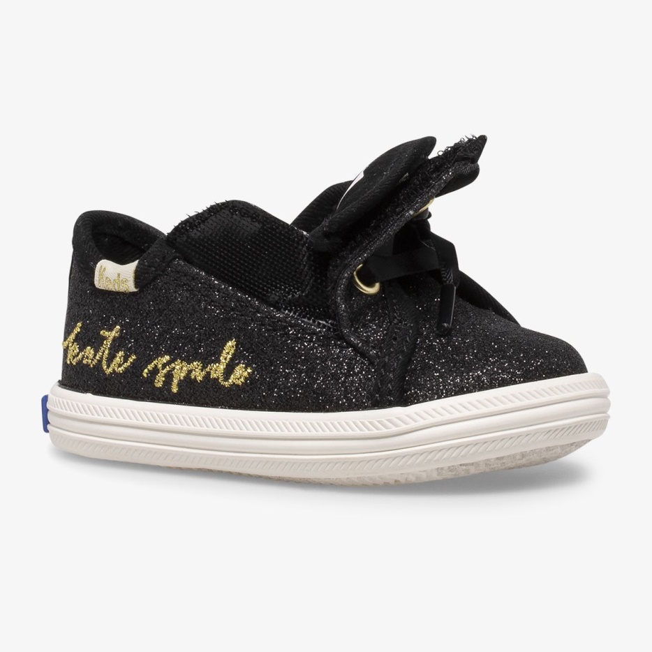Little Kid's X Kate Spade New York Kickstart Glitter Ledikant Keds Zwart