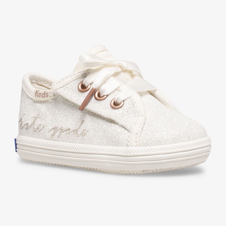 Little Kid's X Ksny Kickstart Ivoor Glitter Wieg Keds Ivoor