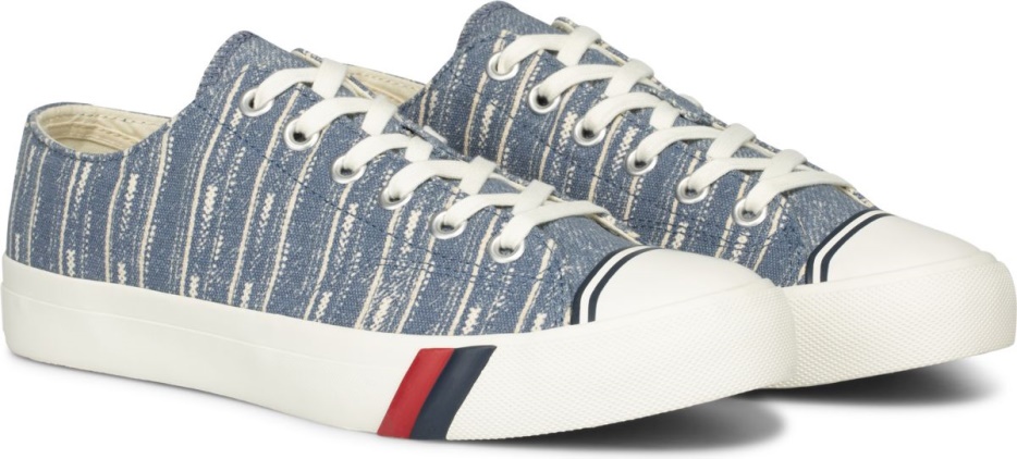 Heren Unisex Royal Lo Geweven Streep Keds Indigo