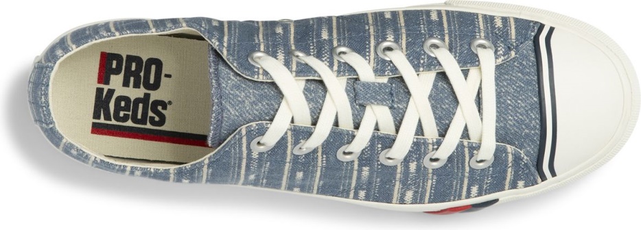 Heren Unisex Royal Lo Geweven Streep Keds Indigo