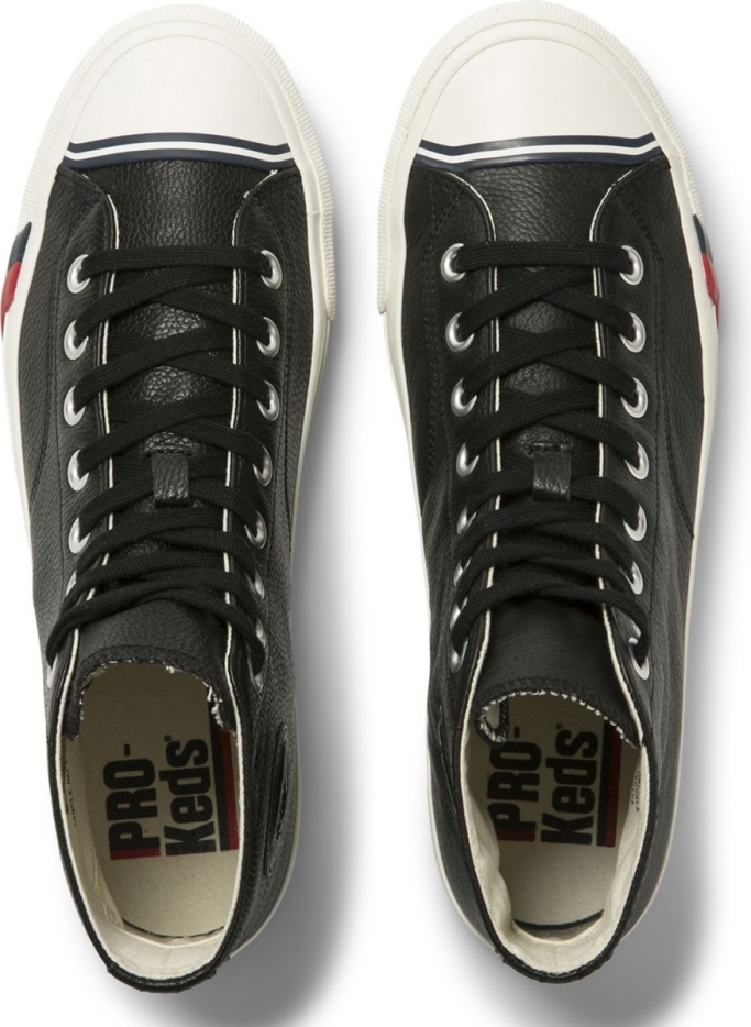 Unisex Royal Hi Leer Zwart Keds