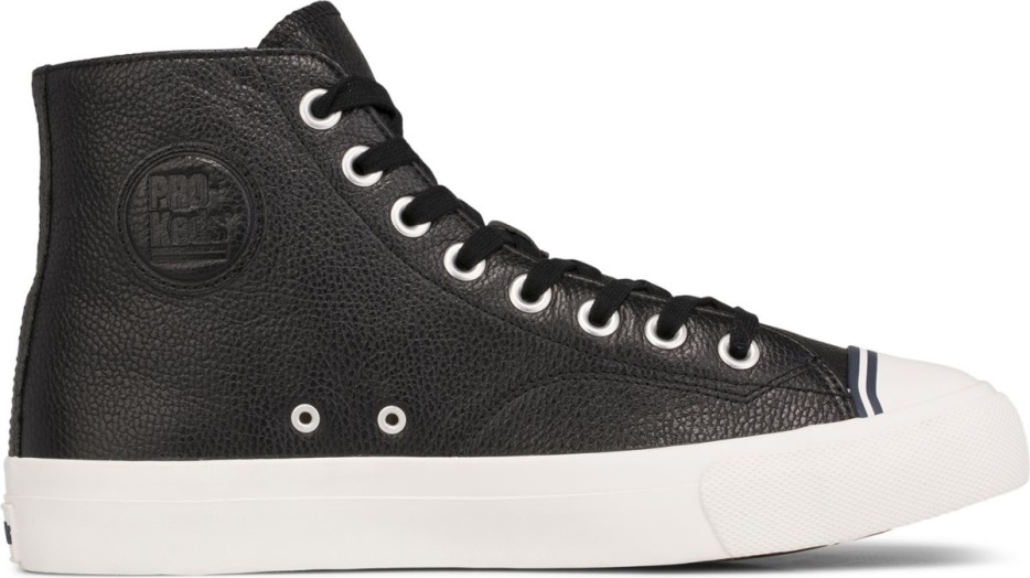 Unisex Royal Hi Leer Zwart Keds