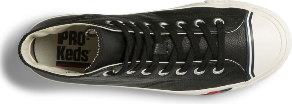 Unisex Royal Hi Leer Zwart Keds