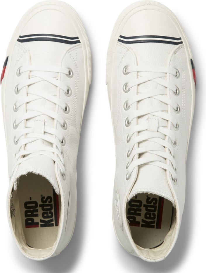 Unisex Royal Hi Leer Keds Wit