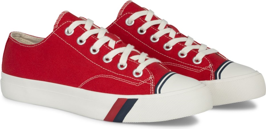 Unisex Royal Lage Canvas Keds Rood