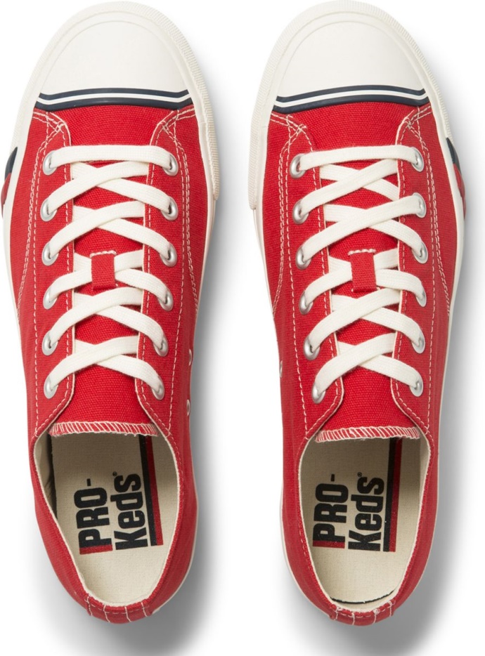 Unisex Royal Lage Canvas Keds Rood