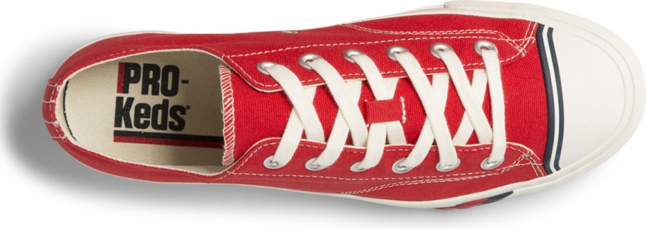 Unisex Royal Lage Canvas Keds Rood