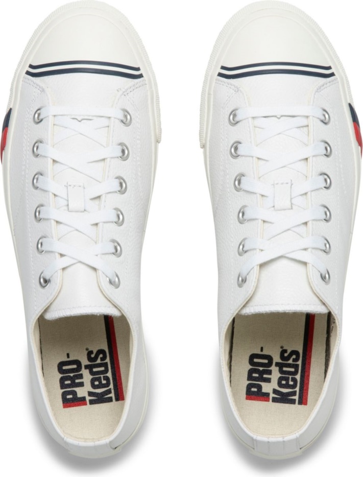 Unisex Royal Lo Classic Leer Keds Wit