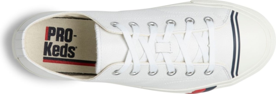 Unisex Royal Lo Classic Leer Keds Wit