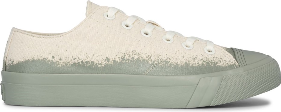 Unisex Royal Lo Spray Foxing Keds Naturel Groen