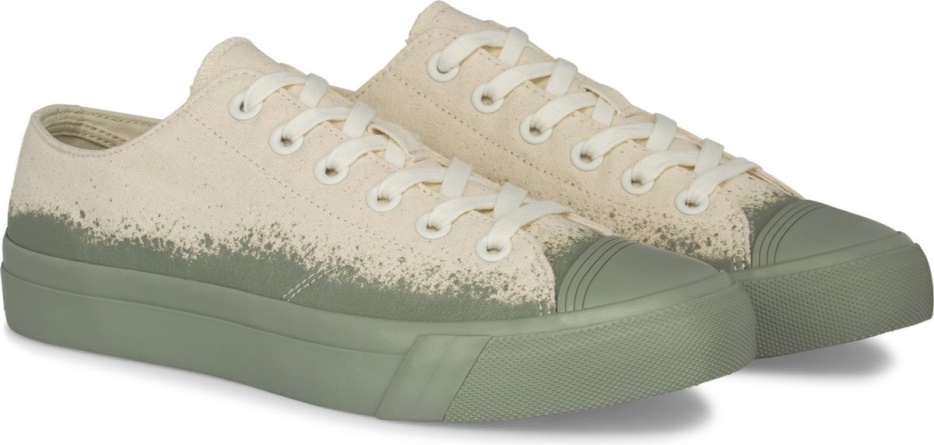 Unisex Royal Lo Spray Foxing Keds Naturel Groen