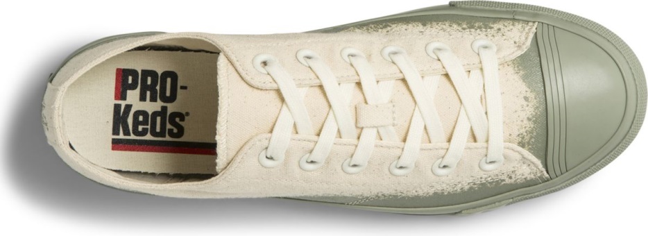 Unisex Royal Lo Spray Foxing Keds Naturel Groen