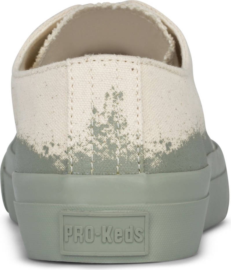 Unisex Royal Lo Spray Foxing Keds Naturel Groen