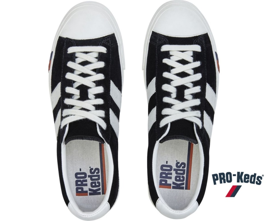 Unisex Royal Plus Suede Keds Zwart