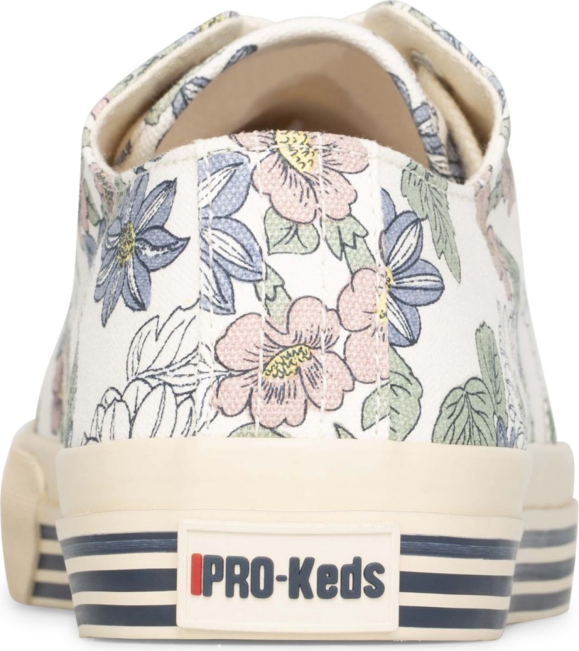 Unisex Super Gerecycled Canvas Bloemenprint Keds Cream